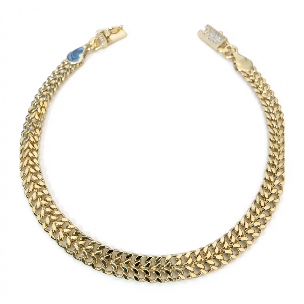 Pulsera Tejido Chino Oro – 6 mm