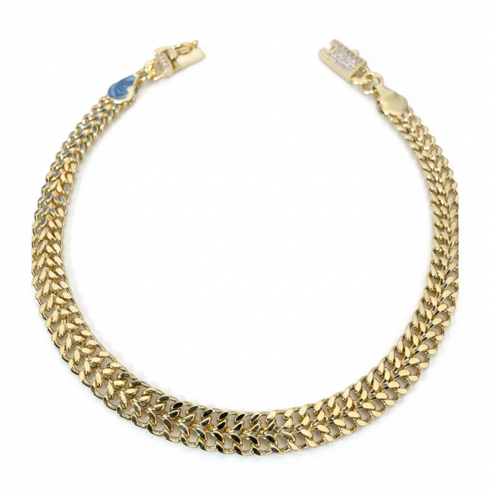 Pulsera Tejido Chino Oro – 6 mm