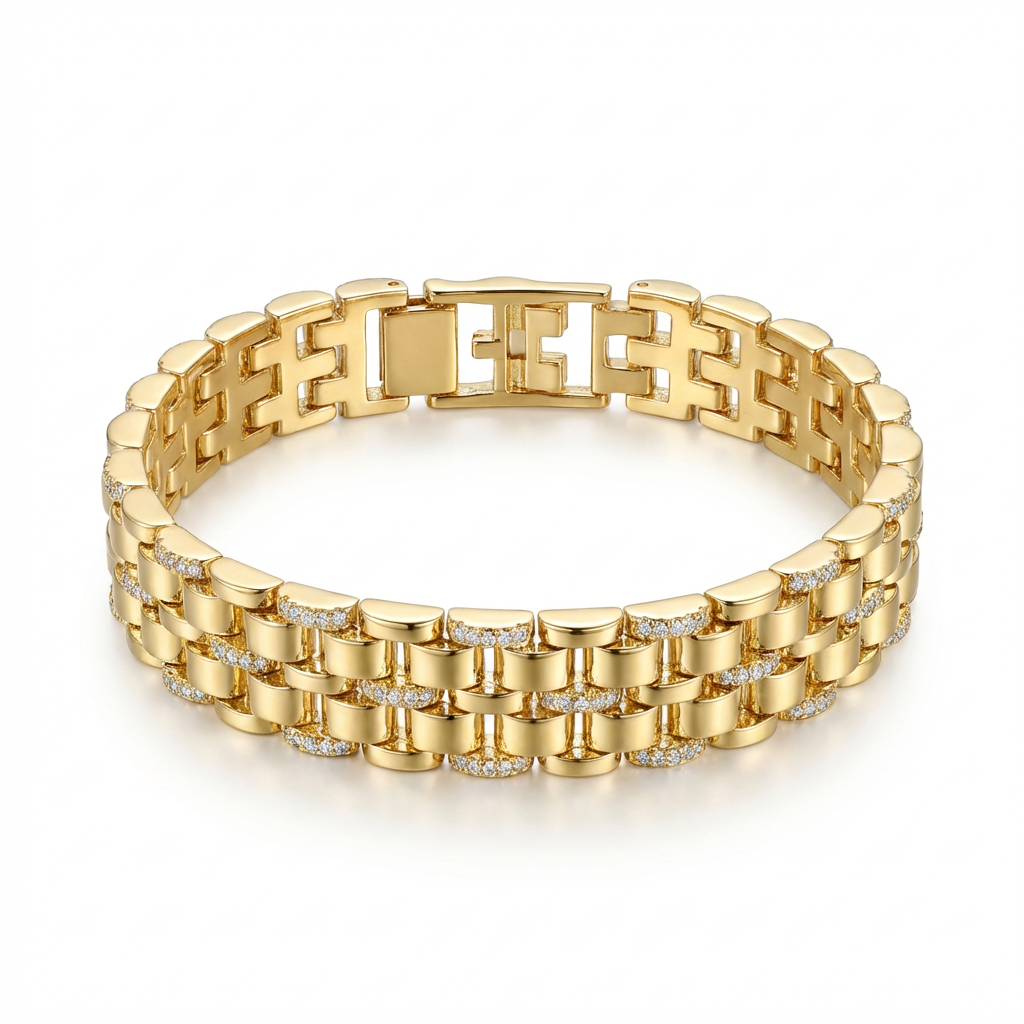 Pulsera Titan Diamond Oro  – 11mm