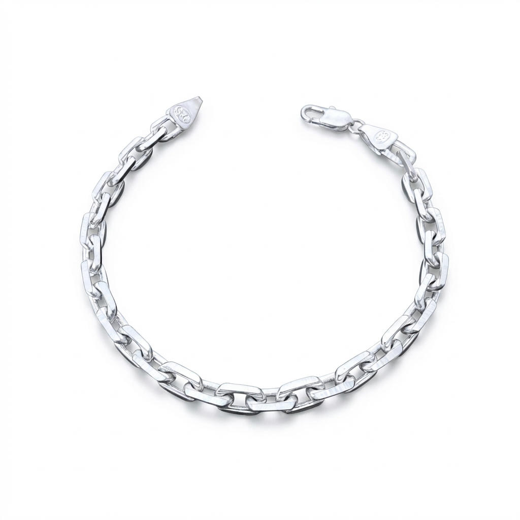 Pulsera Rolo  Limada 6mm