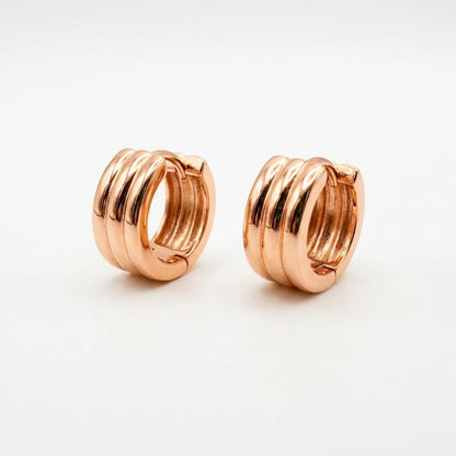Aros Éclat - Oro Rosa