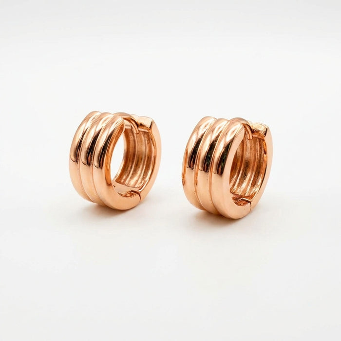 Aros Éclat - Oro Rosa