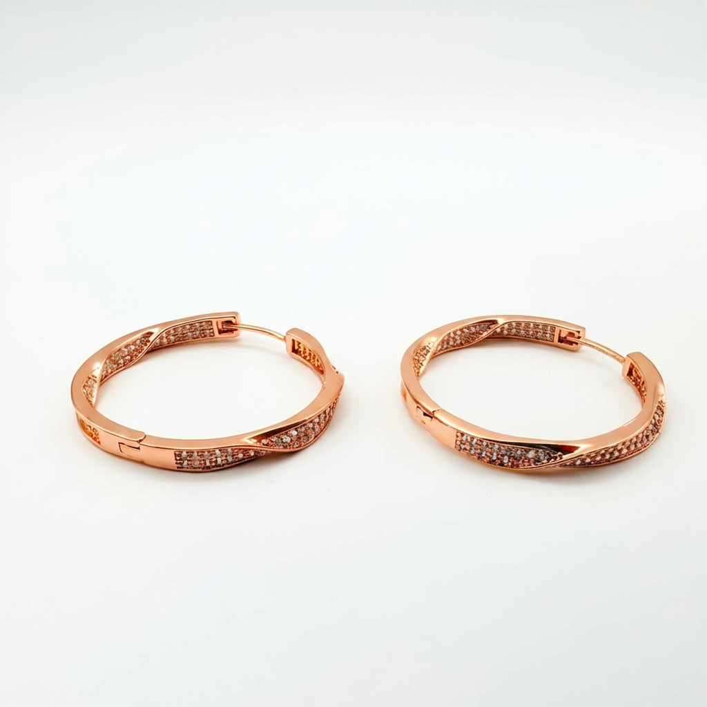Aros Glow - Oro Rosa