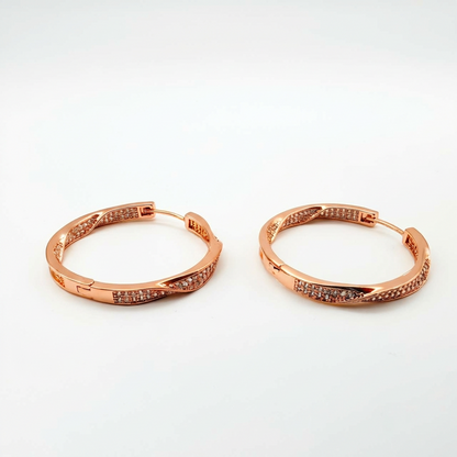 Aros Glow - Oro Rosa