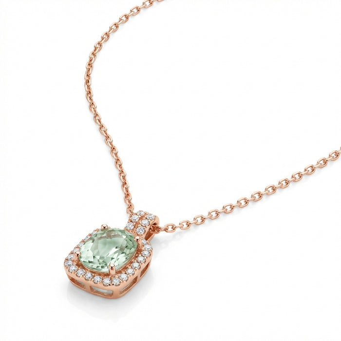 Cadena Cielo Celeste- Oro Rosa