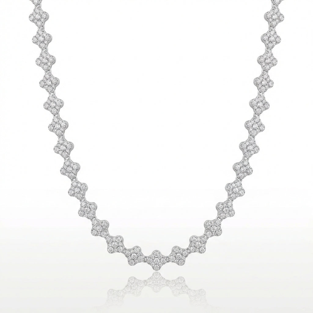 Collar Van Cleef micro circones – Silver Ice 01