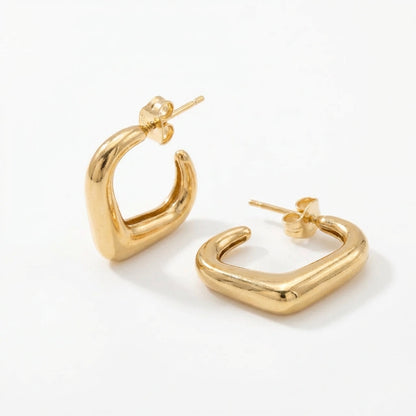 Aros Media Luna - Oro