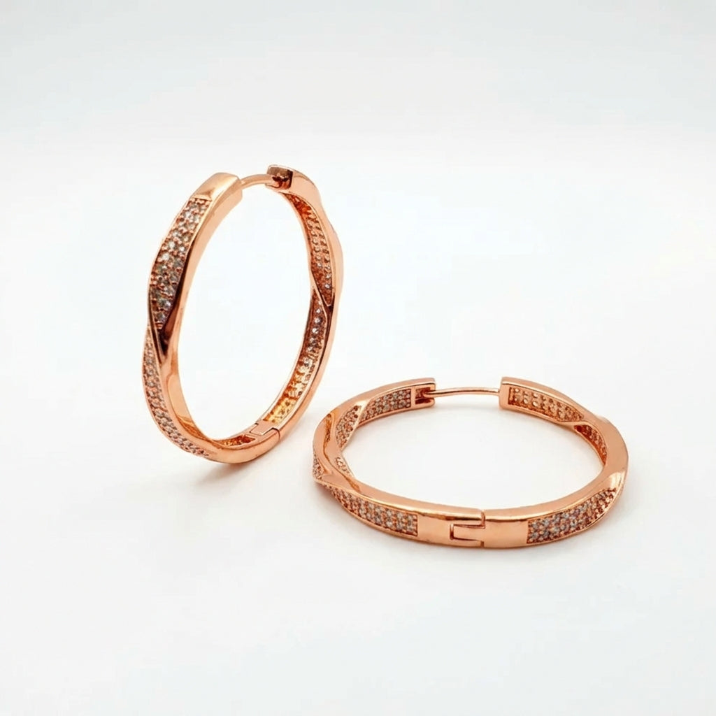 Aros Glow - Oro Rosa