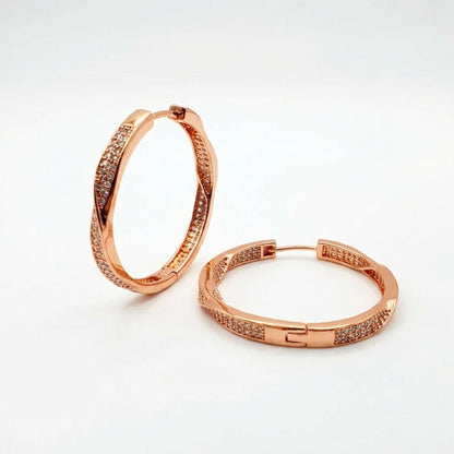 Aros Glow - Oro Rosa