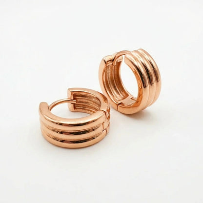 Aros Éclat - Oro Rosa