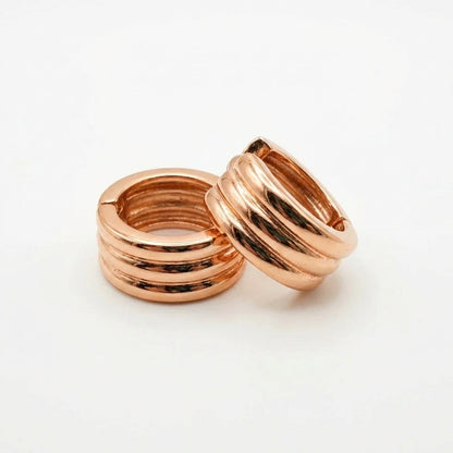 Aros Éclat - Oro Rosa