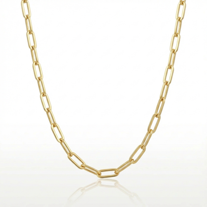 Cadena Eslabón Limada Oro – 5 mm