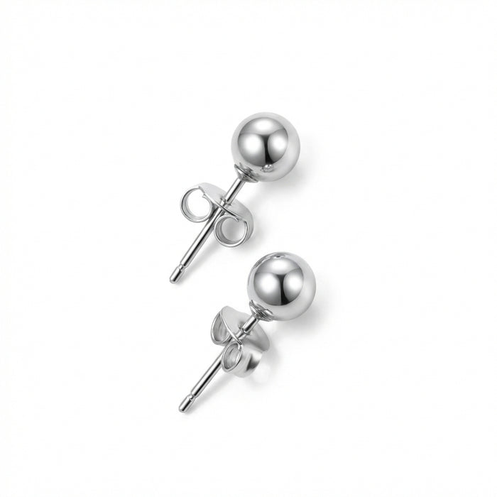 Aros Perla de Plata- Plata 925