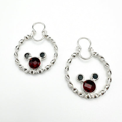 Aros Argolla Mouse - Plata 925