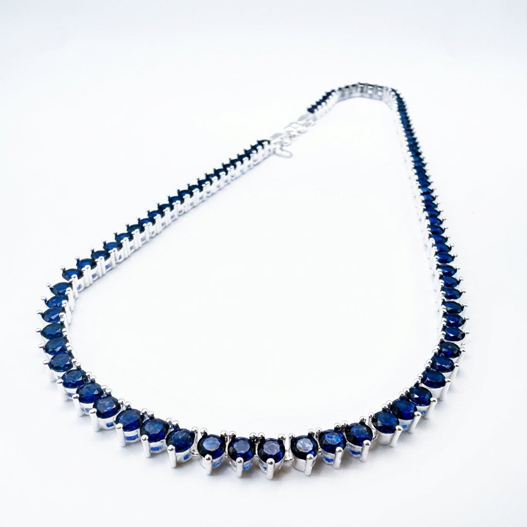 Collar Gotas de Luz circones azules
