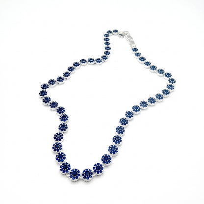 Collar Glam circones Azules