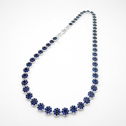 Collar Glam circones Azules
