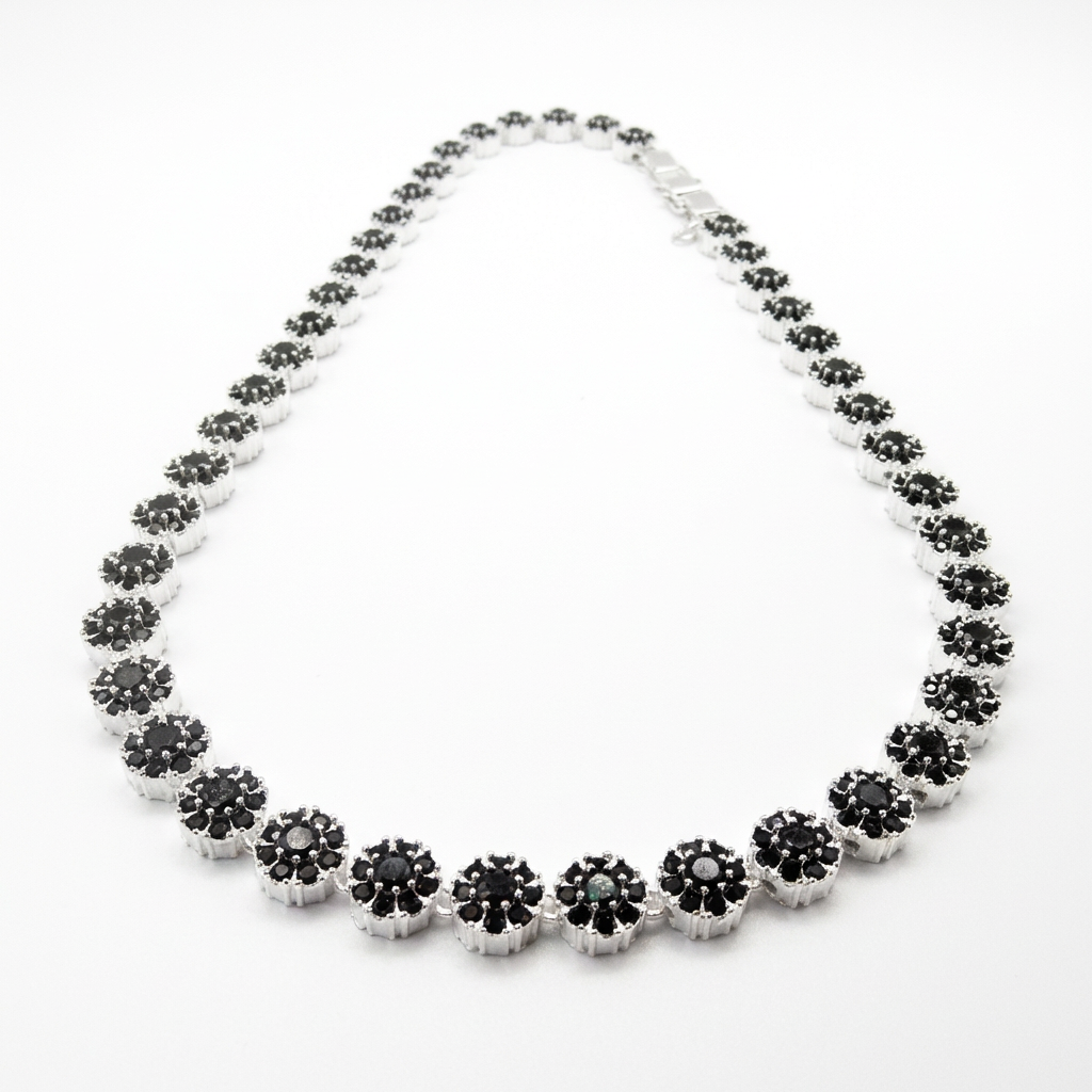 Collar Glam circones negros
