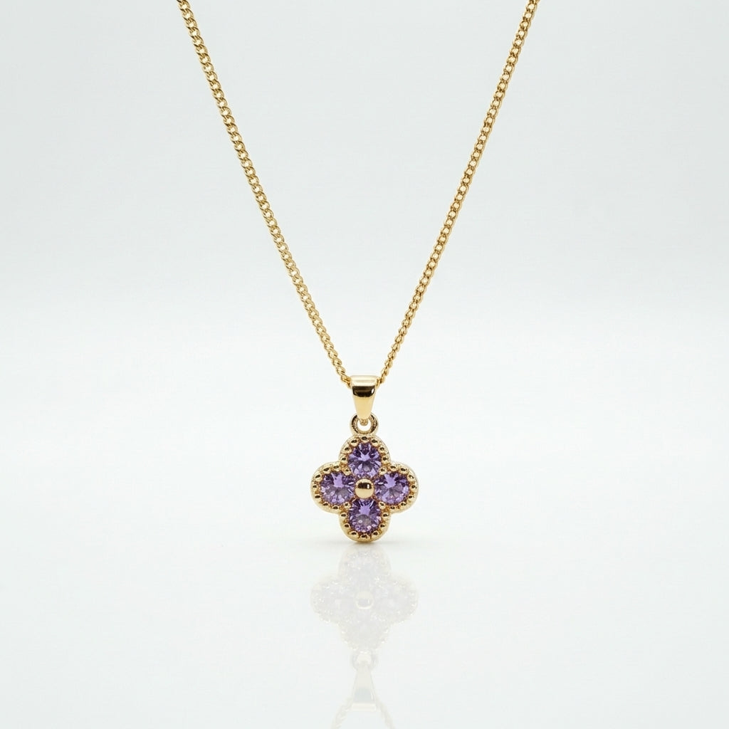 Cadena florece Aurora oro