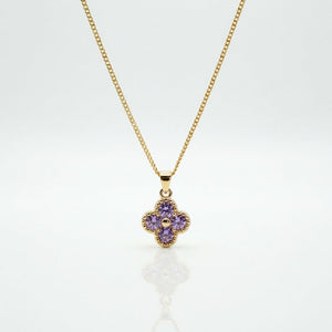 Cadena florece Aurora Oro Goldfilled