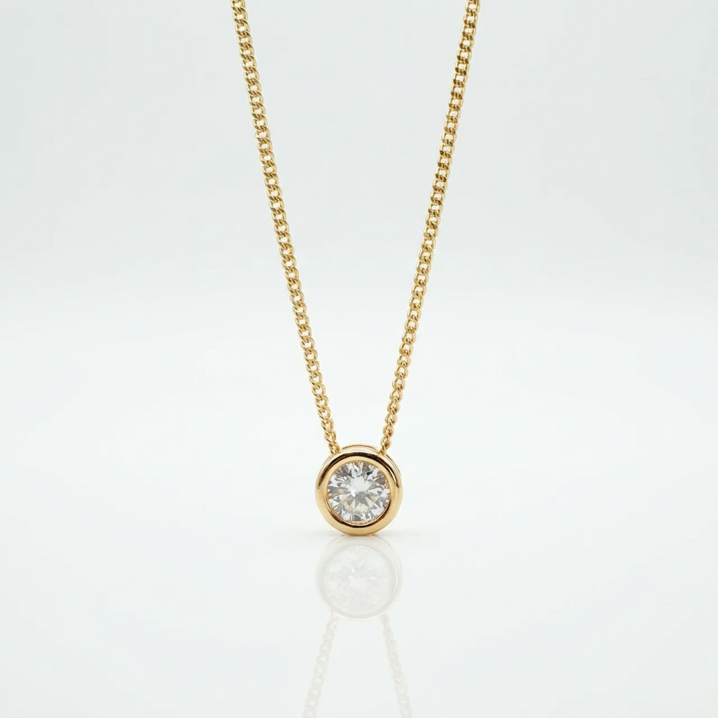 Cadena destello oro