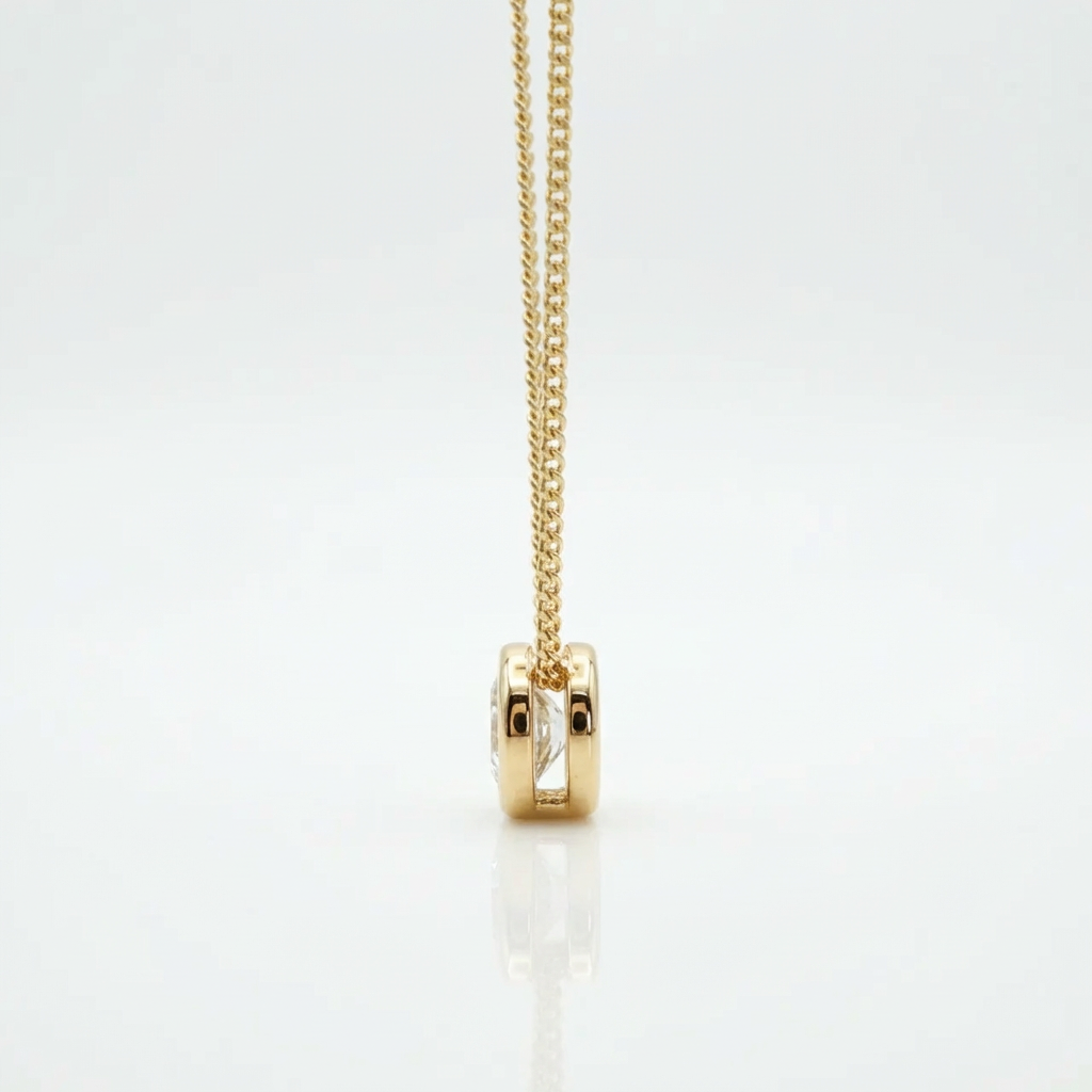 Cadena destello oro