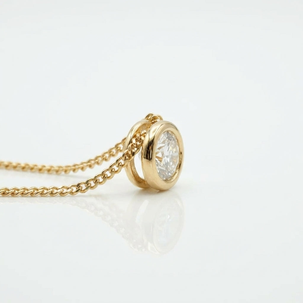 Cadena destello oro