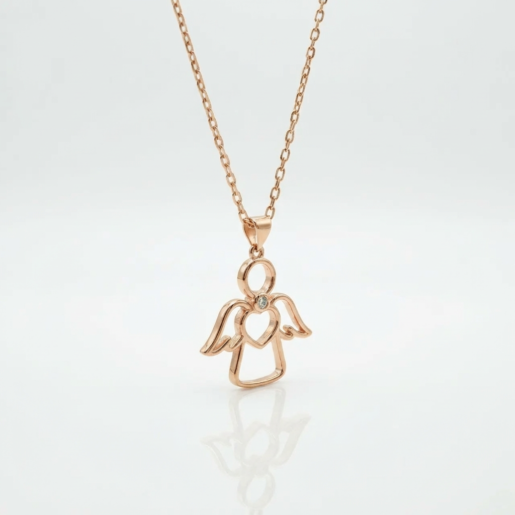 Cadena Ángel de Luz - Oro Rosa