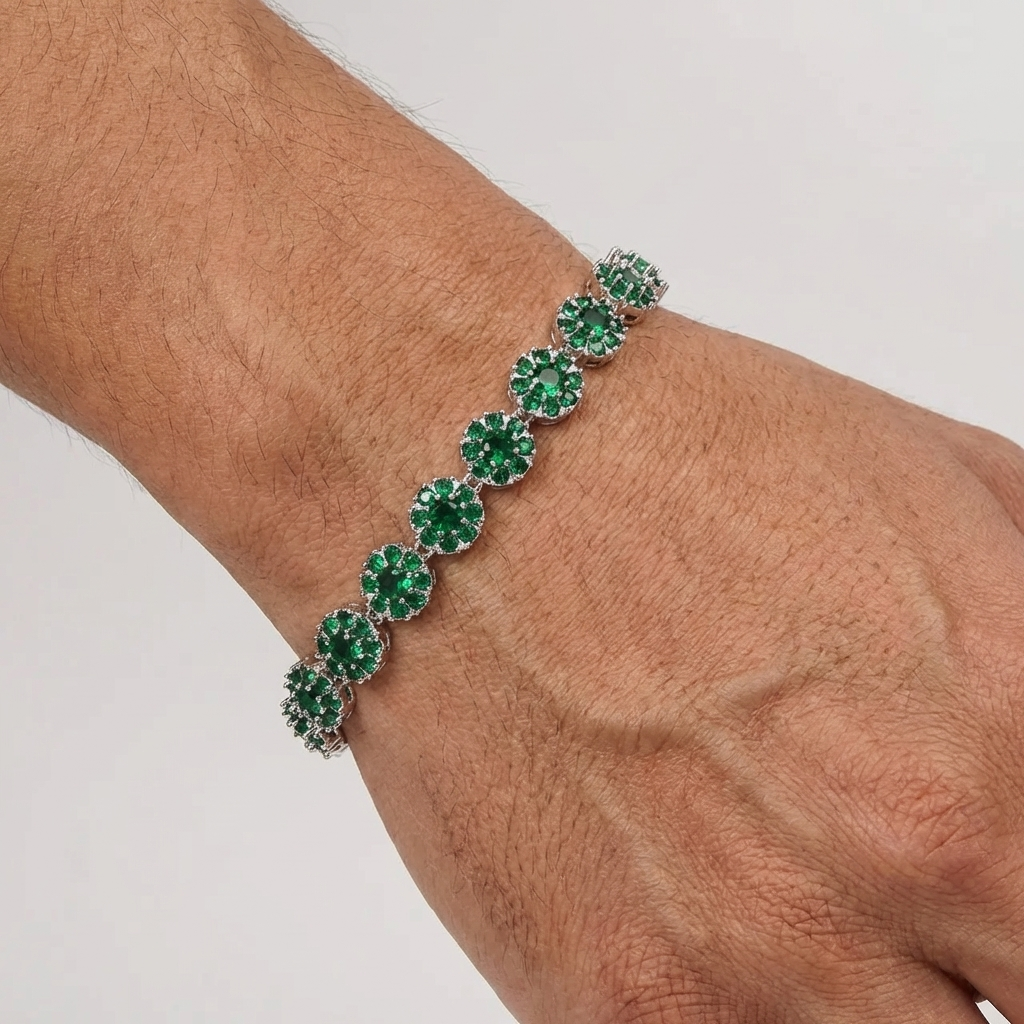 pulsera  Glam circones Verdes