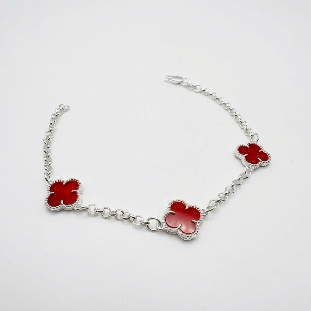 Pulsera Van Cleef Rojo