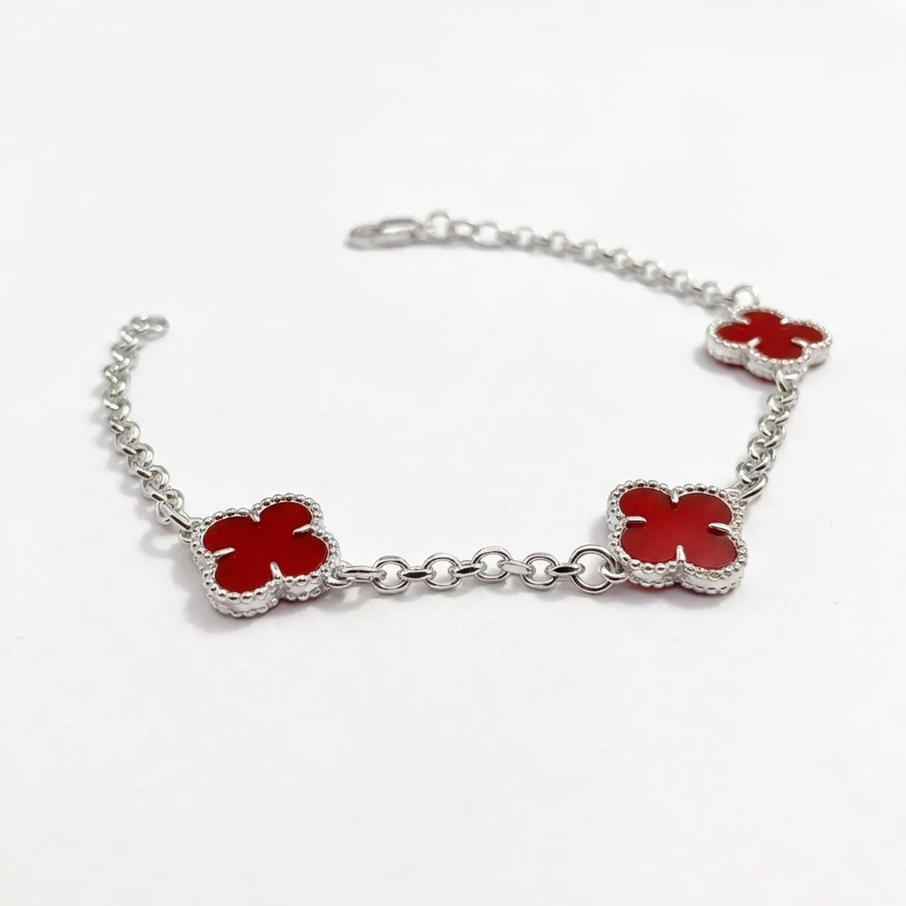 Pulsera Van Cleef Rojo