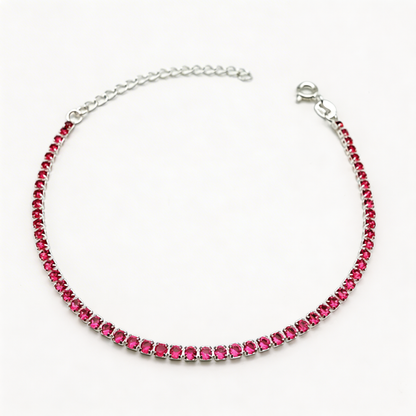 Pulsera Tennis pink  2mm