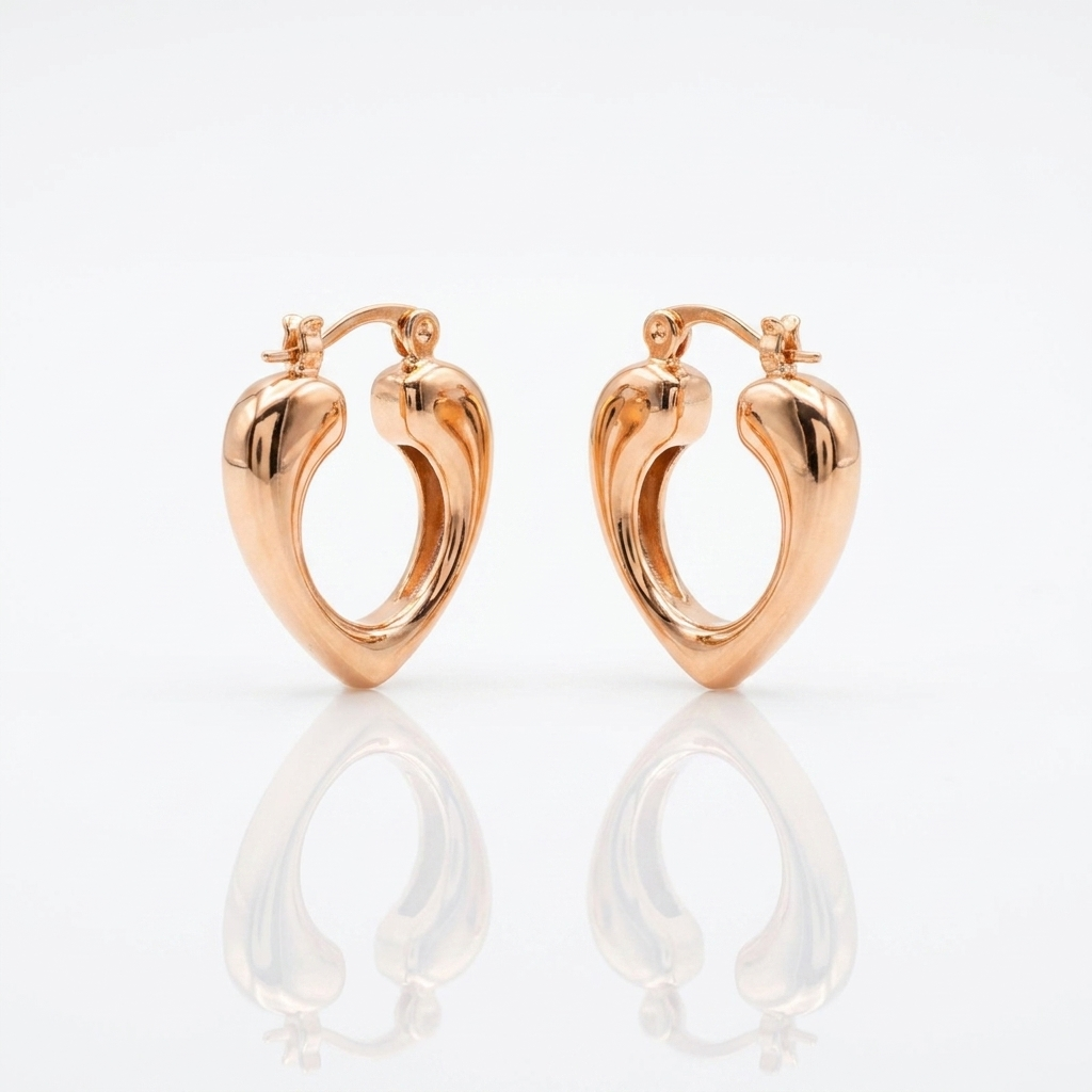 Aros Elipse Oro Rosa