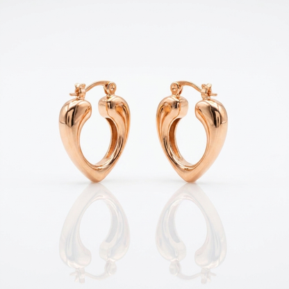 Aros Elipse Oro Rosa