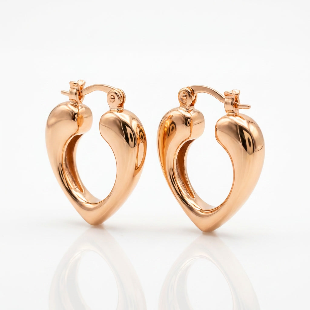 Aros Elipse Oro Rosa