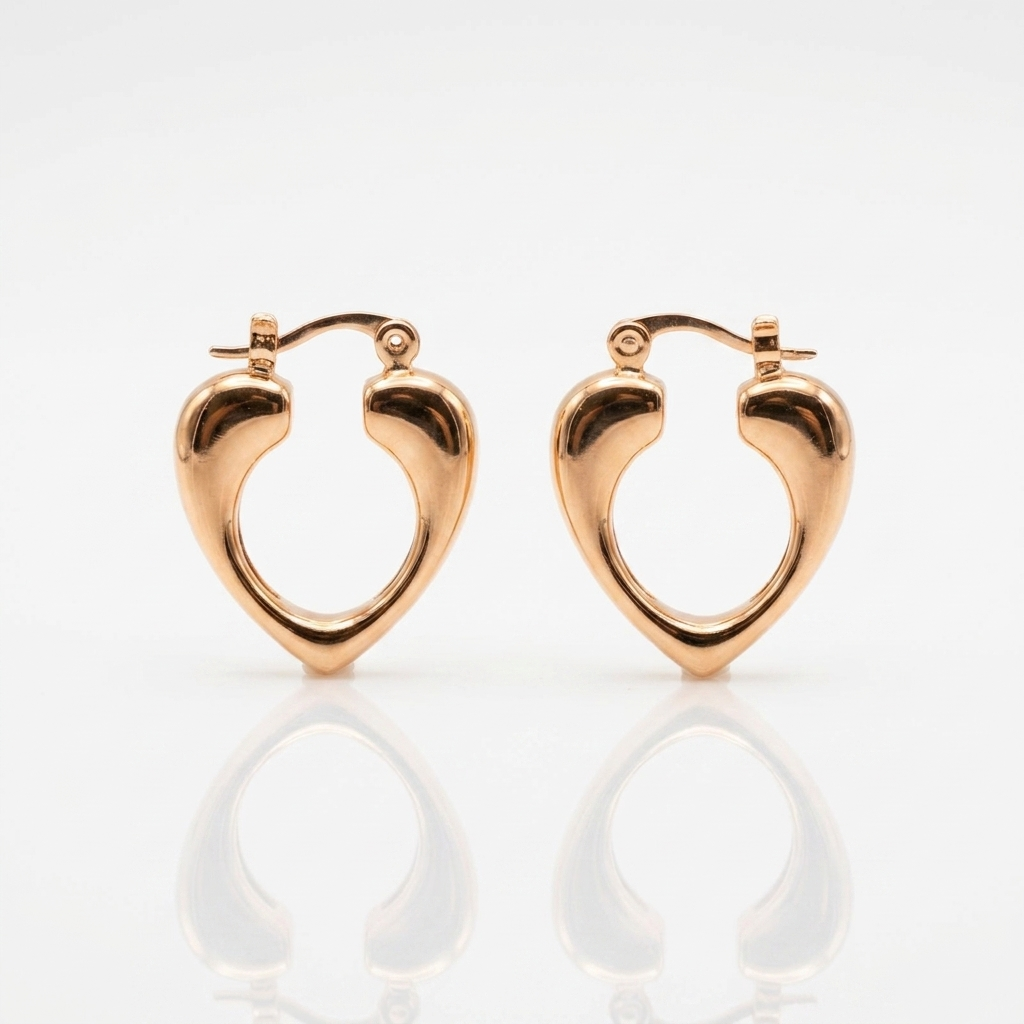 Aros Elipse Oro Rosa