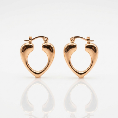 Aros Elipse Oro Rosa