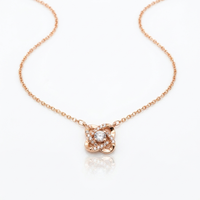 Cadena Alma Oro Rosa