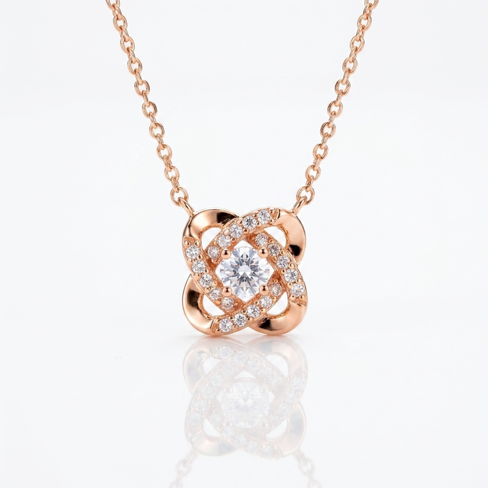 Cadena Alma Oro Rosa