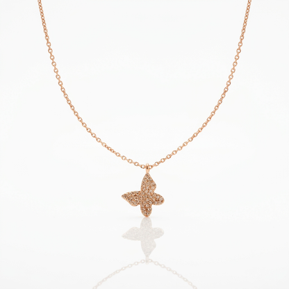 Cadena Belle Mariposa Oro Goldfilled Rosa – Silver Ice 01