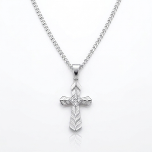 Cadena Cruz Imperial Plata 925 - 2mm