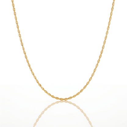 Cadena Turbillón Oro – 2 mm