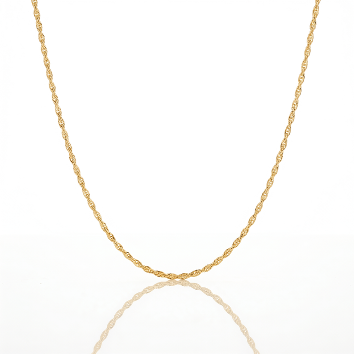 Cadena Turbillón Oro – 2 mm