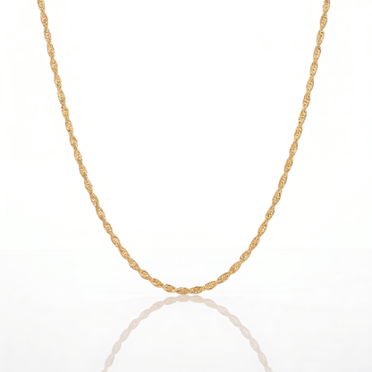 Cadena Turbillón Oro – 3 mm