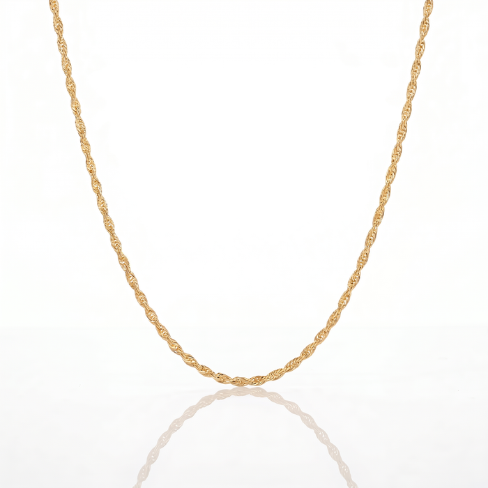 Cadena Turbillón Oro – 3 mm