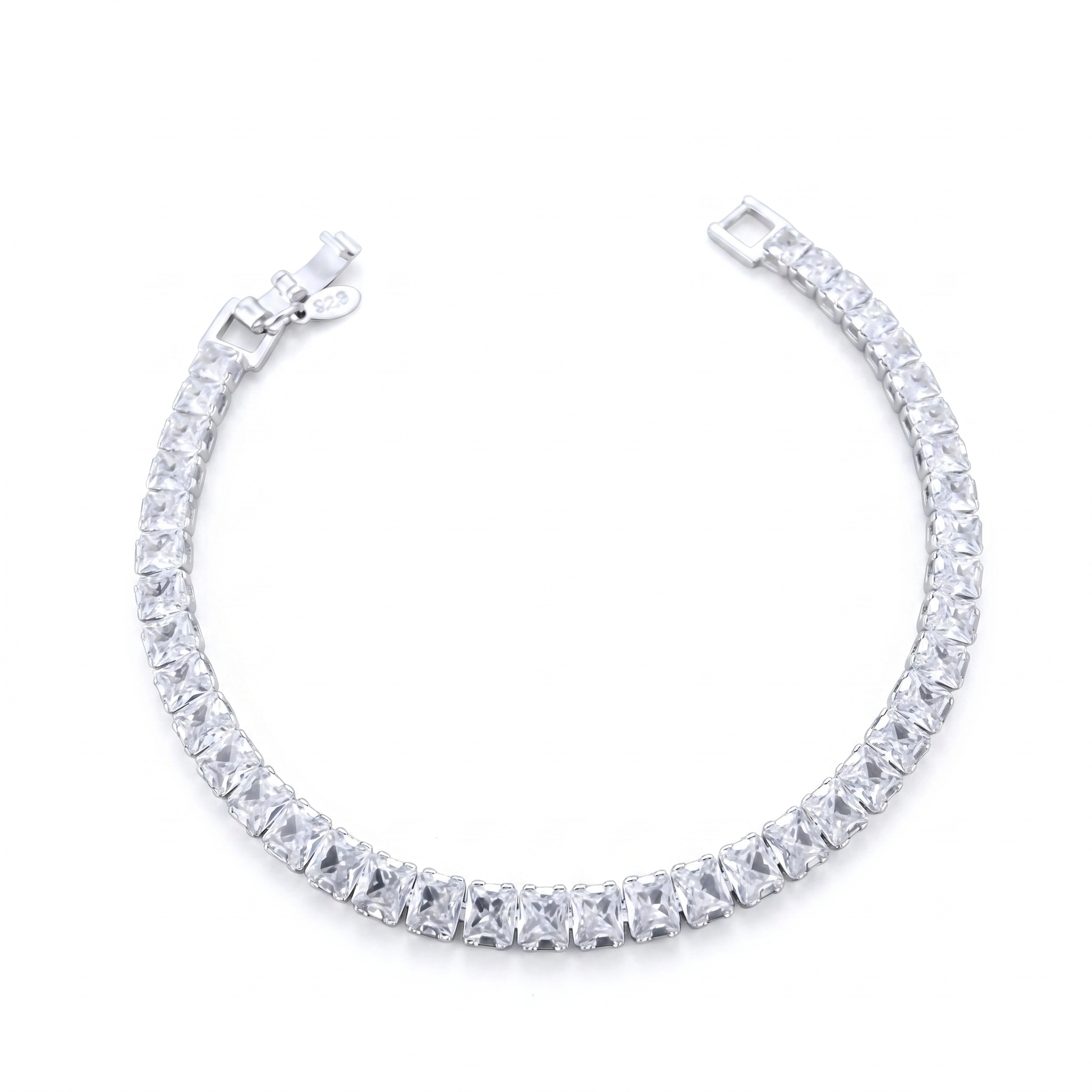 Pulsera Tennis con Circones 5mm – Silver Ice 01