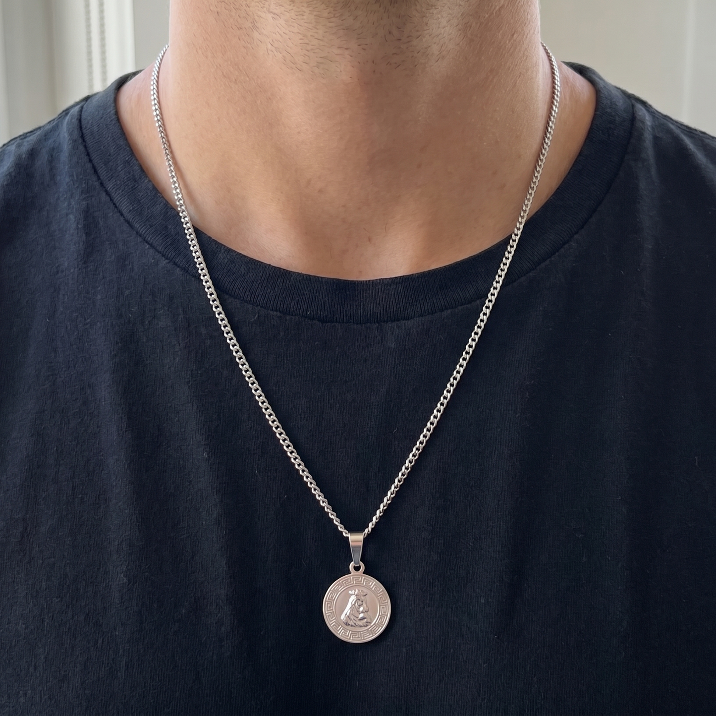 Medalla Celestial Plata 925 - 3mm