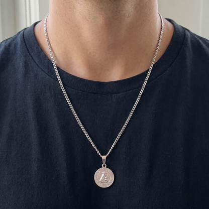 Medalla Celestial Plata 925 - 3mm