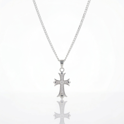 Cadena Cruz Milán Plata 925 - 3mm