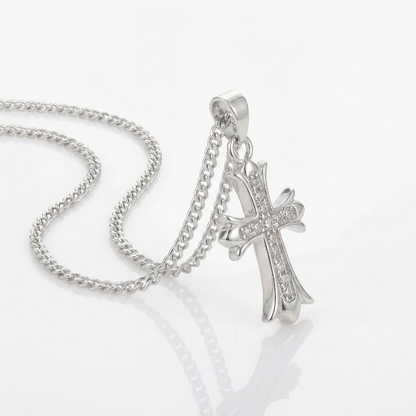 Cadena Cruz Milán Plata 925 - 3mm
